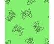French Terry Neon Print (Game Controler) - Yellow Neon