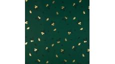 Cotton Poplin Foil Print - Ilex, Green