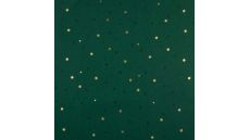 Cotton Poplin Foil Print - Stars, Green