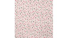 Cotton Poplin - Candy Canes, White