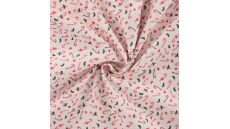 Cotton Poplin - Candy Canes, White
