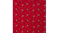 Cotton Poplin - Bulldogs, Red