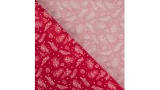 Cotton Poplin - Branches, Red