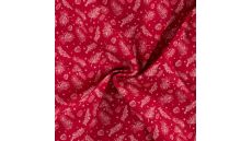 Cotton Poplin - Branches, Red