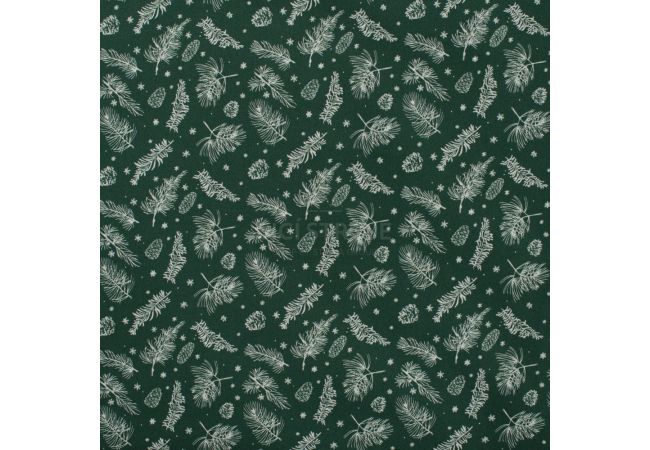 Cotton Poplin - Branches, Green