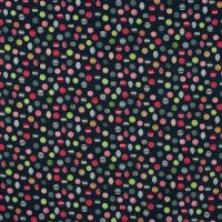 Cotton Poplin - Balls, Navy