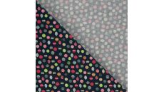 Cotton Poplin - Balls, Navy