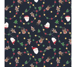 Christmas Garland - Navy