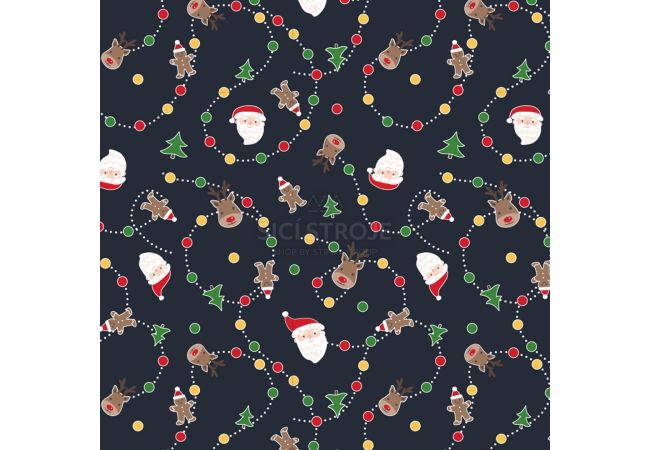 Christmas Garland - Navy