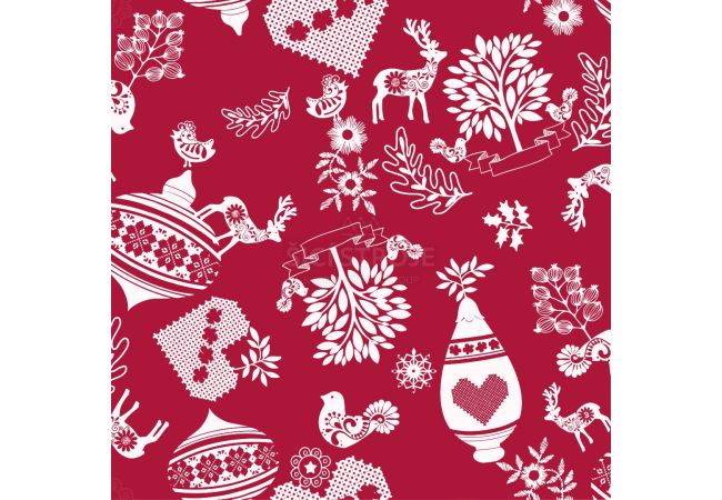 Nordic Decoration - Red