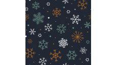Snowflakes - Navy