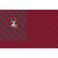 French Terry Digital Print - Christmas Bulldog