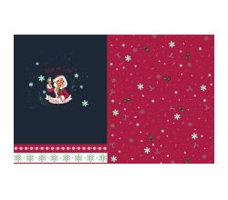 French Terry Digital With Sequens - Panel Christmas Cheer + Sequens