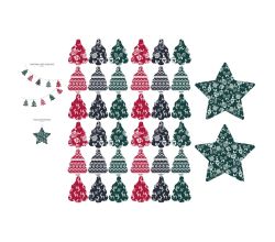 Cotton Poplin Digital Print - Diy Christmas Garland