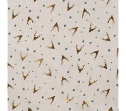 Poplin Christmas Foil - Christmas Deer