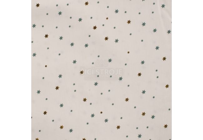 Poplin Christmas Foil - Christmas Stars