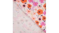 Cotton Cord Digi Print - Big Flowers, Violet