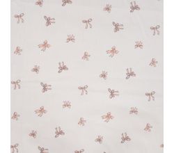 Cotton Cord Digi Print - Bows, Ecru
