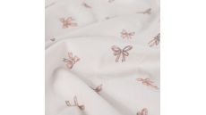 Cotton Cord Digi Print - Bows, Ecru
