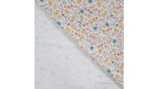 Cotton Cord Digi Print - Floral, Ecru