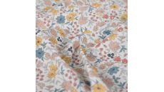 Cotton Cord Digi Print - Floral, Ecru