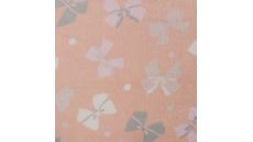 Cuddle Fleece Double Face - Bow + Dots, Dusty Pink