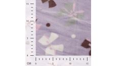 Cuddle Fleece Double Face - Bow + Dots, Lilac