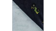 Cuddle Fleece Double Face - Jeep, Navy + Uni Blue