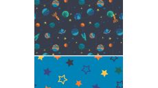 Cuddle Fleece Double Face - Space, Navy