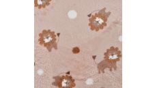 Cuddle Fleece Print - Lions, Poudre