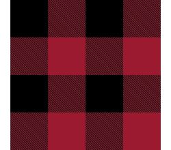 Cuddle Fleece Print - Lumberjack, Dark Red/Black