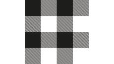 Cuddle Fleece Print - Lumberjack, Black/White