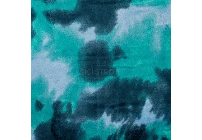 Cuddle Fleece Print - Tie Dye, Emerald