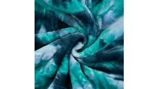 Cuddle Fleece Print - Tie Dye, Emerald