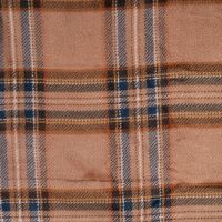 Cuddle Fleece Print - Tartan, Caramel