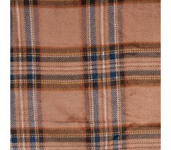 Cuddle Fleece Print - Tartan, Caramel