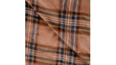 Cuddle Fleece Print - Tartan, Caramel
