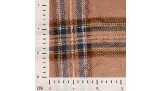 Cuddle Fleece Print - Tartan, Caramel