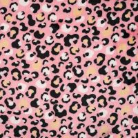 Cuddle Fleece Print + Uni - Panther, Candy Pink