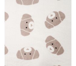 Cuddle Fleece Double Print - Dogs, Off White