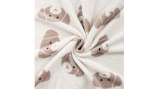 Cuddle Fleece Double Print - Dogs, Off White