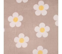 Cuddle Fleece Print + Uni - Flowers, Sand