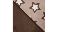 Cuddle Fleece Print + Uni - Stars, Sand