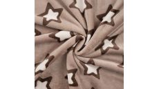 Cuddle Fleece Print + Uni - Stars, Sand