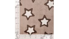 Cuddle Fleece Print + Uni - Stars, Sand