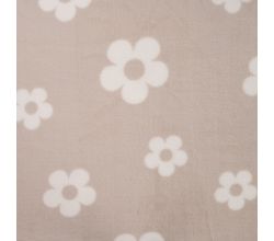 Cute Fleece Print - Flowers, Sand