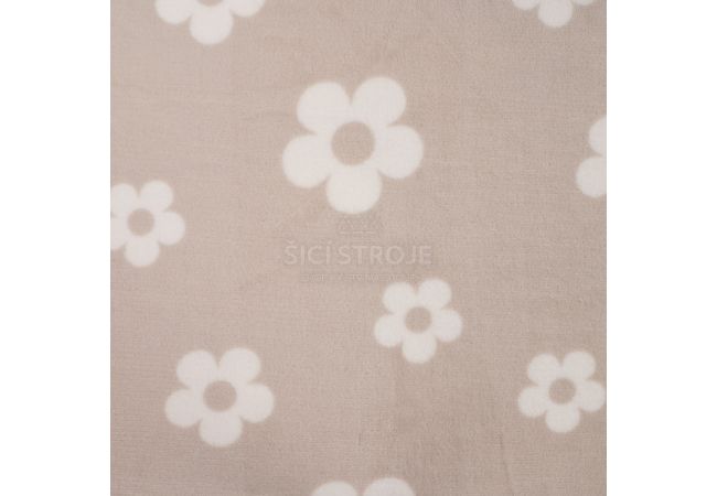 Cute Fleece Print - Flowers, Sand