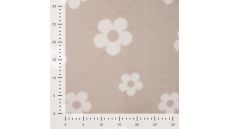 Cute Fleece Print - Flowers, Sand