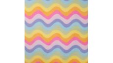 Cute Fleece Print - Multicolor Zigzag