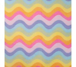 Cute Fleece Print - Multicolor Zigzag